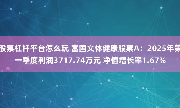 股票杠杆平台怎么玩 富国文体健康股票A：2025年第一季度利润3717.74万元 净值增长率1.67%